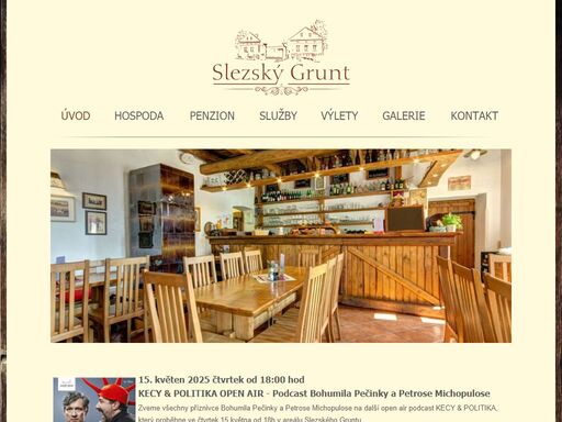stylová staroslezská restaurace, situována mezi ostravou a opavou do střediskové obce háj ve slezsku malebné části smolkov