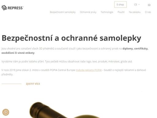 bezpečnostní a ochranné samolepky, které nezkopírujete -- metalické 3d pečetě a etikety -- reliéfní pečetě s mikrotextem