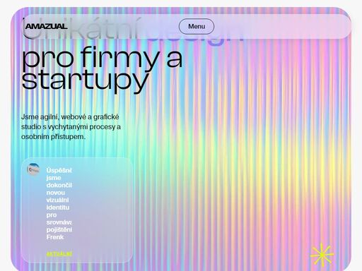jsme digitální agentura a kreativní grafické studio. tvoříme unikátní webové stránky, identity a branding pro firmy a startupy.