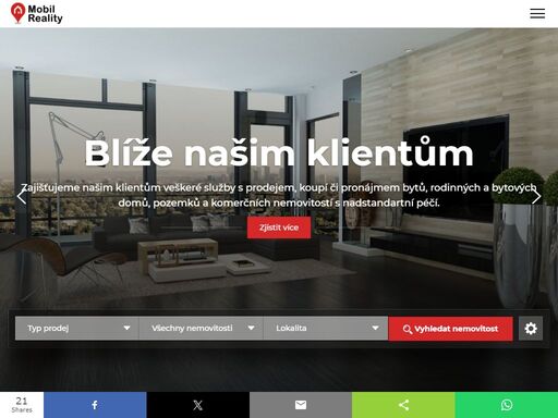 každý den stovky nových nemovitostí, reality. nemovitosti na prodej či pronájem v každém místě. přehledný katalog realit.