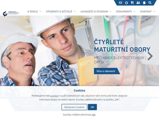 poskytujeme všechny formy středoškolského elektrotechnického vzdělávání. vyučujeme také čtyřletý maturitní obor optik.