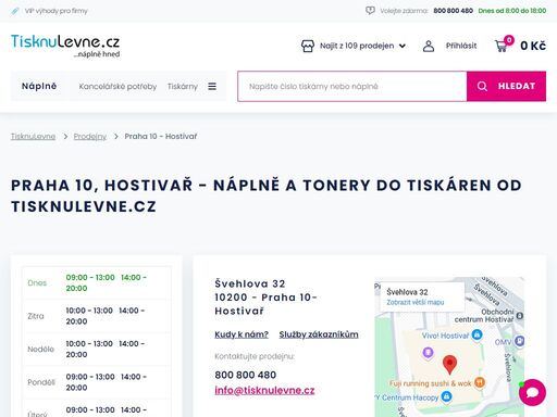 nechte si zaslat toner či náplň do vaší tiskárny do prodejny tisknulevne.cz - praha 10 - hostivař.