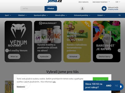 vybavení pro bojové sporty, fitness a sportovní výživu. nabízíme vše pro bojové sporty, fitness a zdravý životní styl. poradenství a rychlé dodání. jemasport