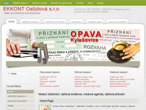 vedení účetnictví, daňová evidence, mzdová agenda, daňová přiznání