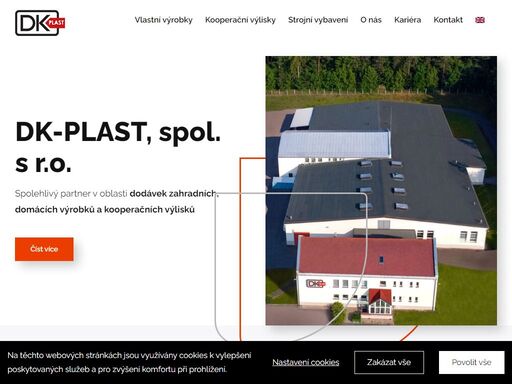společnostdk plast, spol. s r.o. byla založena 1. 11. 1994 jako společnost s ručením omezeným čtyřmi společníky. svou činnost zahájila...