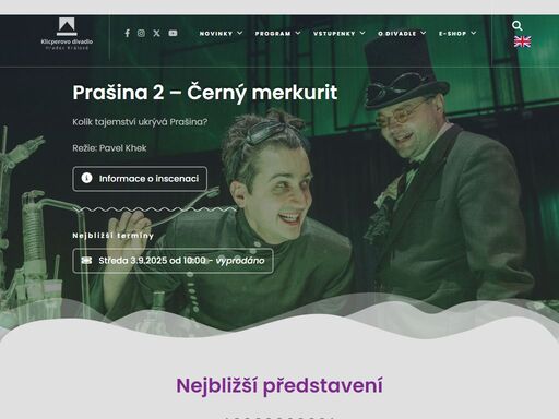 klicperovo divadlo - novinky, informace a hrací plán klicperova divadla z hradce králové, které je čtyřnásobným držitelem ocenění divadlo roku.