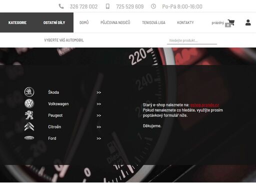 prondo - autodíly nejen pro vozy škoda