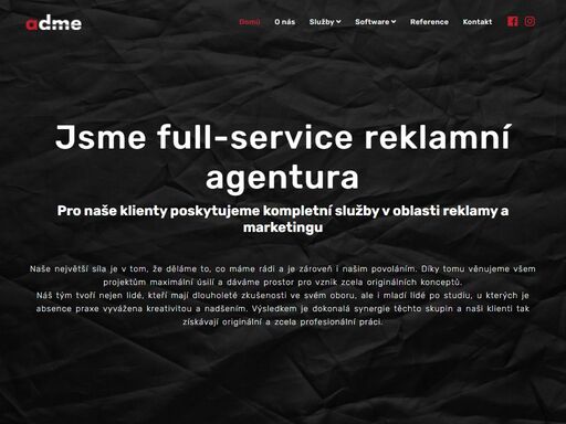 reklamní agentura, tiskárna a grafické studio.