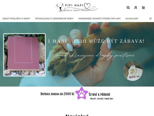děkujeme za návštěvu. chceme alespoň trochu pomoci pejskům a jejich páníčkům utužit vztahy, zaměstnat hlavičku doma, zahnat nudu nebo si co nejlépe poradit se stresovými situacemi, a proto jsme vytvořili toto místo, kde najdete sortiment i informace na jednom místě. 
doufáme, že bude e-shop pro vás a vašeho pejska…