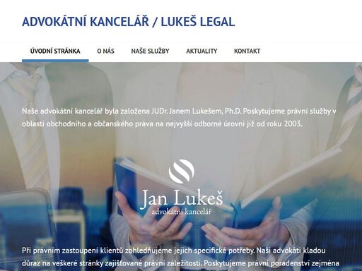 advokátní kancelář poskytující již 15 let právní služby zkušenými advokáty na nejvyšší odborné úrovni. právní poradenství s důrazem na efektivitu a specifické potřeby klienta. právní zastoupení poskytují naši právníci v oblasti občanského práva a obchodního práva.