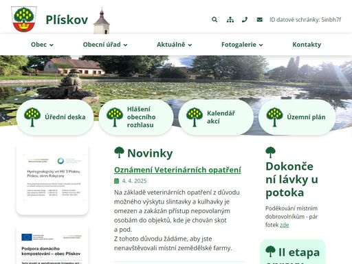 oficiální stránky obce