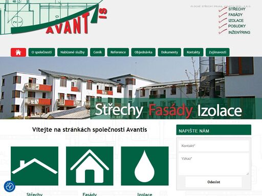 společnost avantis spol. s.r.o. se zaměřuje především na dodávky stavebních prací v oblastech střechy,ploché střechy,tepelné izolace. těšíme se na spolupráci, avantis spol. s.r.o.