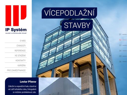 halové a vícepodlažní stavby