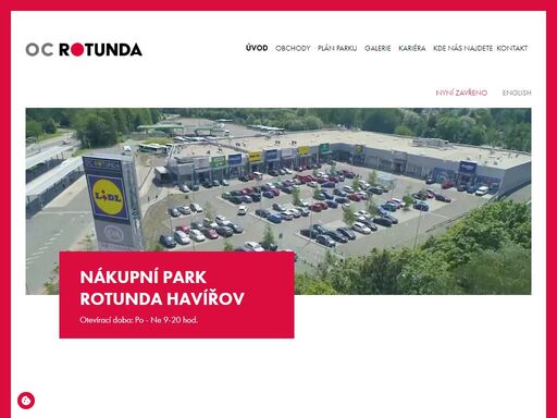 nákupní park rotunda havířov - obchodní centrum s plochou 6 400 metrů čtverečních, s 11 prodejními jednotkami a 174 parkovacími místy.