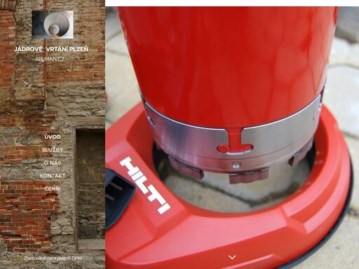 přesné jádrové vrtání betonu, železobetonu, cihel, skály, kamene i ostatního zdiva. prostupy pro elektroinstalace, odpady a vodu i pro vedení vzduchotechniky a odvětrání. plzeň