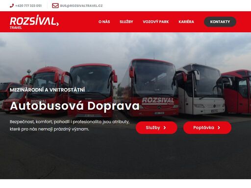 nepravidelná tuzemská a zahraniční přeprava osob luxusními autobusy a mikrobusy.