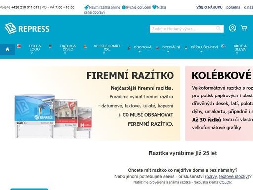 razítka online ? výroba razítek všech tvarů i velikostí ? vyrobili jsme razítka colop již více než 14.000 zákazníkům ? datumové, textové i kulaté razítko