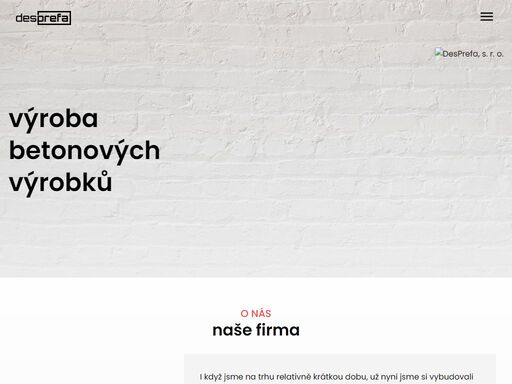 desprefa, s. r. o. - výrobce betonových výrobků
