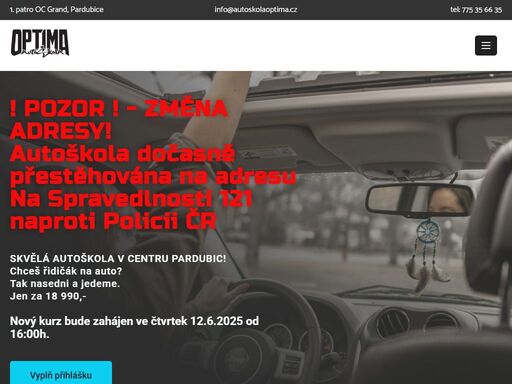 pohodová autoškola v pardubicích. najdeš nás v obchodním centru grand pardubice. chceš řidičák na auto? tak nasedni a jedem.