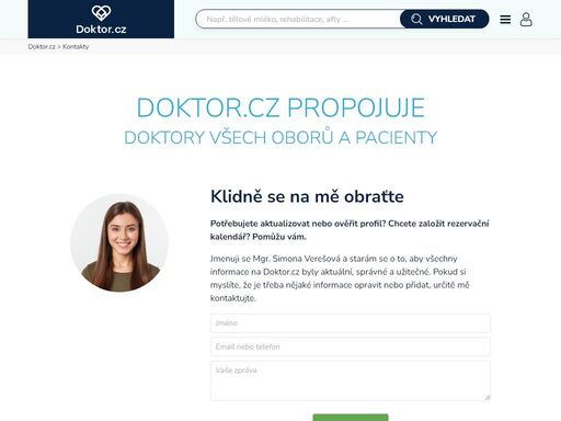 jednoduché vyhledání komplexních informací o doktorech. najděte toho správného doktora.