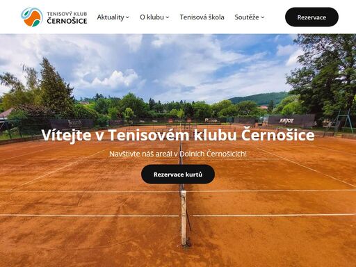 tenisový klub černošice – rezervace tenisových kurtů, novinky, informace o soutěžích, kontakty. přijďte si zahrát tenis do krásné přírody dolních černošic.