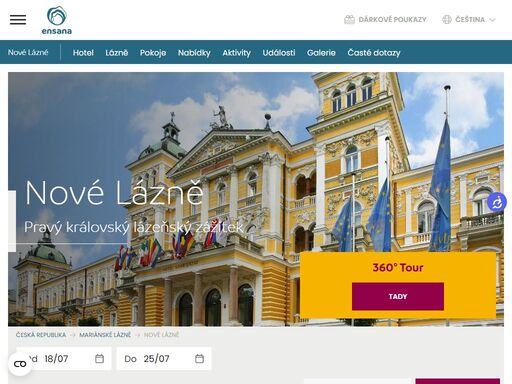 ? zažijte pravý královský zážitek v 5* lázeňském hotelu nové lázně v mariánských lázních ? mariánské lázně ? ensana hotels ? rezervujte nyní!