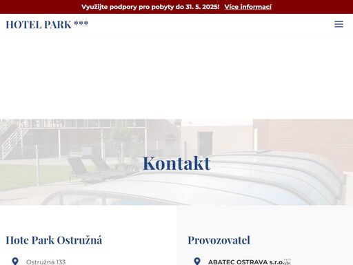 hotel park ostružná