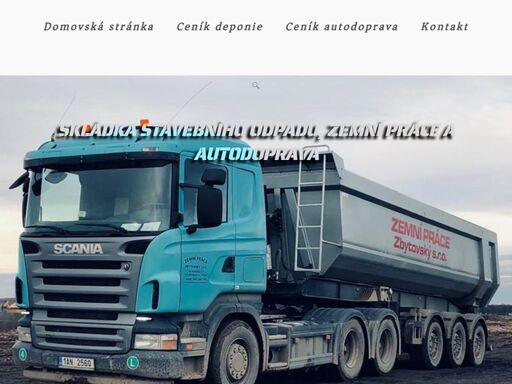 autodoprava, zemní práce, prodej písků a štěrků, deponie, výkup stavební suti