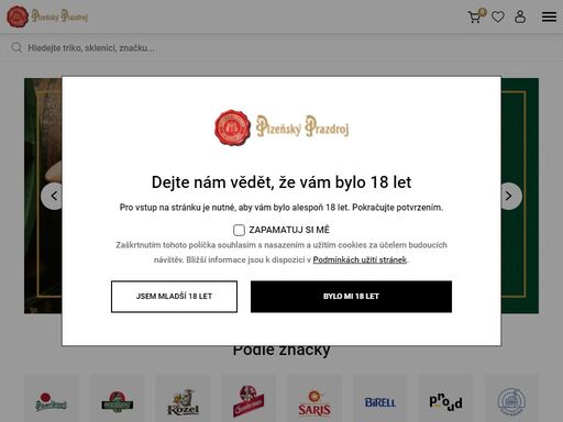 plzeňský prazdroj e-shop