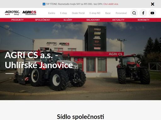 kontakty na prodej a servis zemědělské techniky case ih, steyr, sip, macdon, agri fs.
