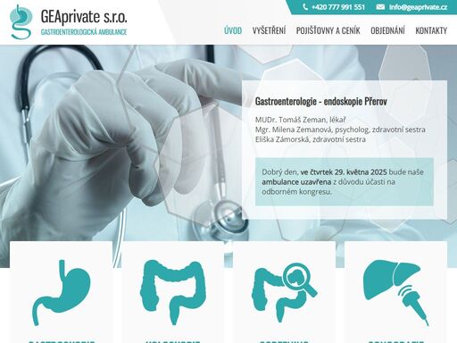 gastroenterologická a endoskopická ambulance přerov, mudr. tomáš zeman
