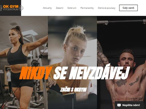 fitness, gym, solarium, box - lepší nabídku nenajdeš! pro studenty zvýhodněná nabídka jen v okgym