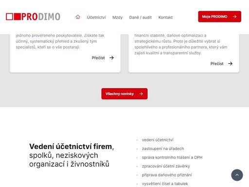 nabízíme vedení účetnictví v praze včetně zpracování mezd, supervizi účetnictví, daňové a ekonomické poradenství, auditorské služby a finanční poradenství. prodimo praha - vršovice.