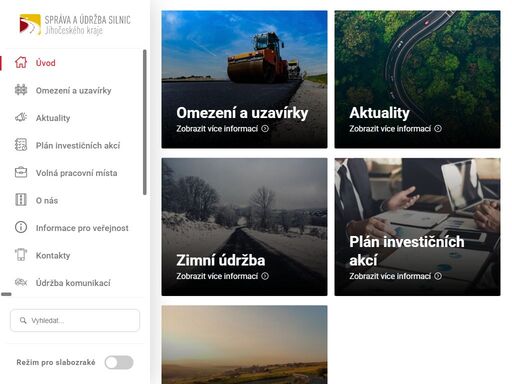zajišťujeme správu a údržbu silnic ii. a iii. tříd v majetku jihočeského kraje. na základě smluvního vztahu s ministerstvem dopravy čr susjk zajišťuje i údržbu silnic i. tříd na území jihočeského kraje. - správa a údržba silnic jihočeského kraje