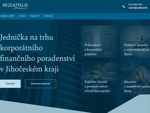 společnost rezult plus je předním hráčem v oblasti makléřské a finančního poradenství.