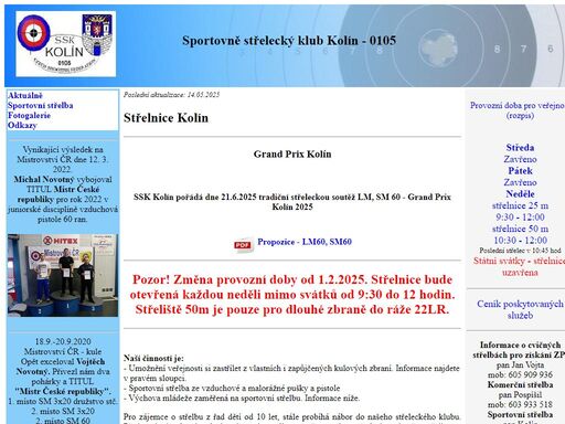 www.strelnicekolin.cz
