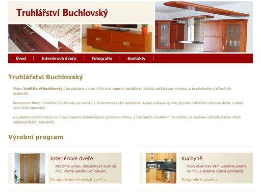 truhlářství buchlovský - interiérové dveře, kuchyně na míru