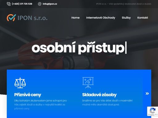 ipon s.r.o. - spolehlivý dodavatel zboží a služeb
