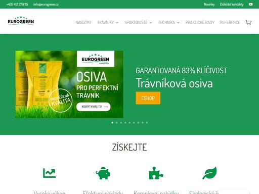 objevte profesionální péči o trávníky a zeleň. osiva, hnojiva, zahradní, komunální a agrární technika. eurogreen, iseki, orec, goupil, vitra.