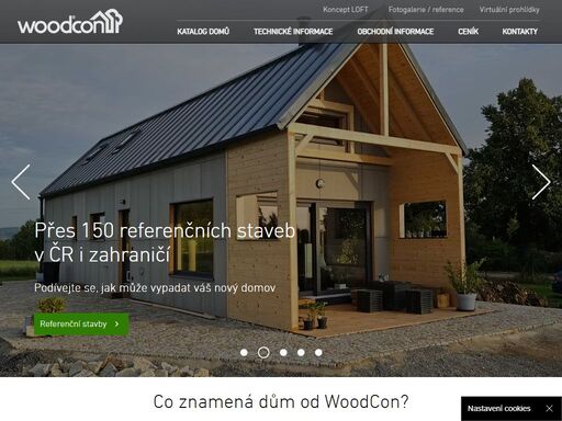 woodcon - rodinné domy formou modulových dřevostaveb na klíč od profesionálů.  150+ referenčních staveb a 15 let zkušeností.