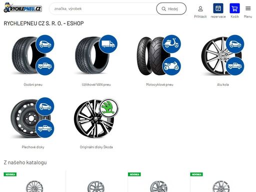 e-shop s vlastním pneuservisem