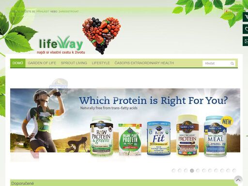 garden of health, s.r.o. - dovozce garden of  life. nejlepší raw proteiny a raw vitamíny, zelený ječmen,mladý ječmen,syrová strava