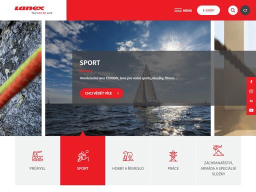 lanex a.s.: výroba a prodej kvalitního a trvanlivého technického textilu. vaky, horolana, lana, šňůry, provazy, popruhy, úvazky