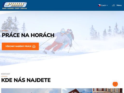pomi.cz je lyžařská a snowboardová půjčovna, škola, skiservis a prodejna, která vznikla již v roce 1992. máme více jak 30leté zkušenosti