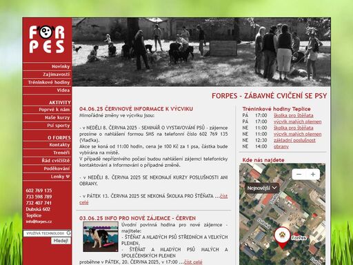 jsme forpes teplice - občanské sdružení psích páníčků s názorem, že chvíle strávené s pejskem mají být pro všechny zábavou.