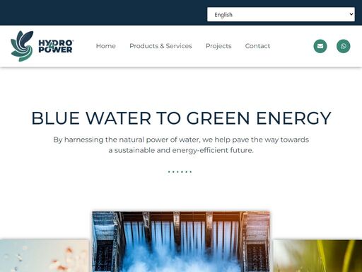 by harnessing the natural power of water, we help pave the way towards a sustainable and energy-efficient future.