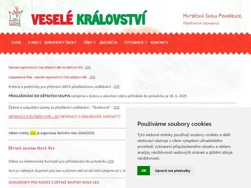 . mš pohořelice, mateřská škola, veselé království, pohořelice, město pohořelice