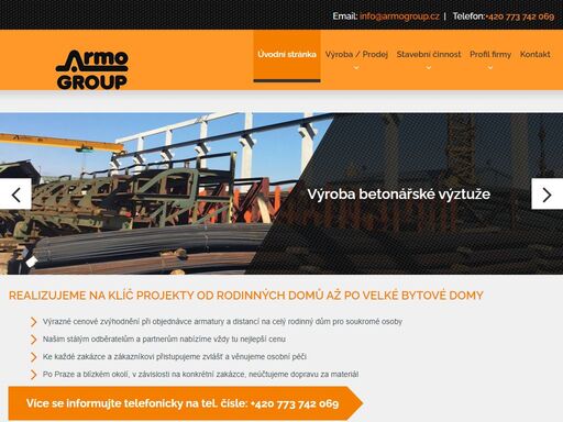 výroba, montáž a doprava betonářske oceli a armovacích prvků.