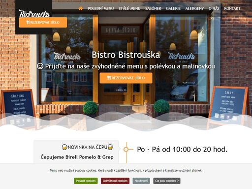 bistrouška - skvělé obědy pro každého, široká nabídka, zdravé jídlo, polévka, plzeň, bistro, oběd pro každý všední den, volejte 734 495 155.