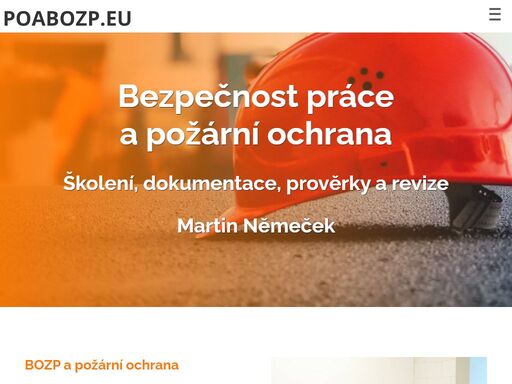 školení bozp a požární ochrany